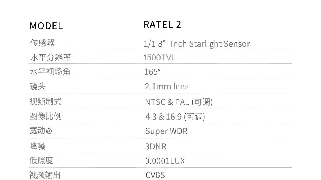 C&acirc;mera de vis&atilde;o noturna Caddx 2