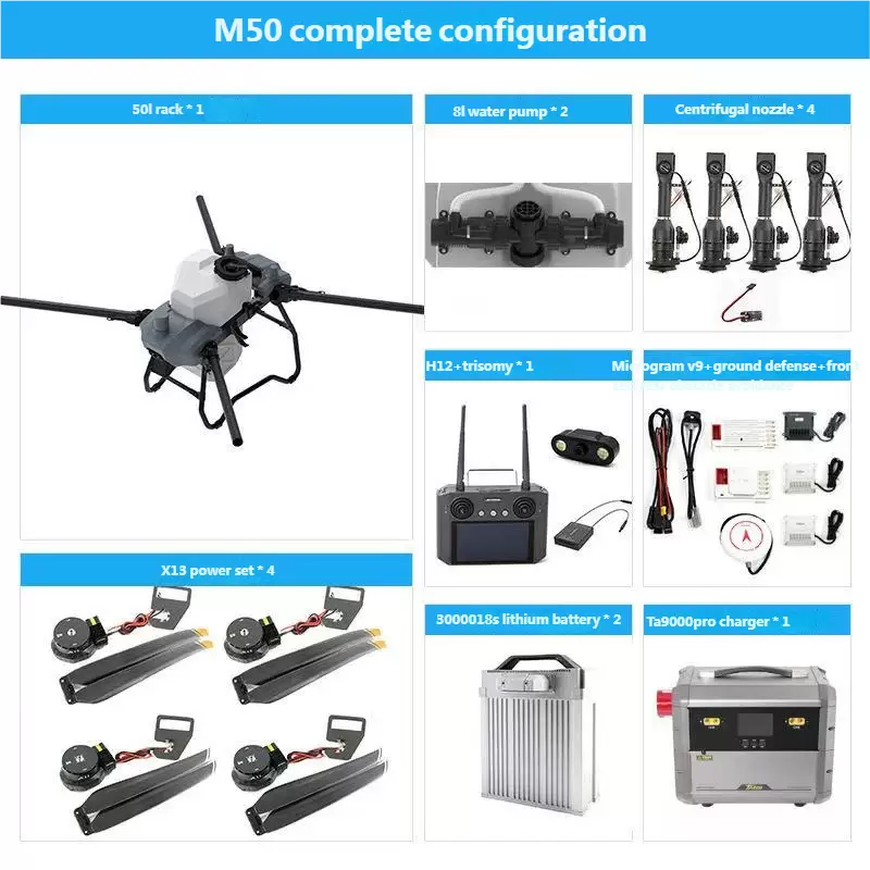 UAV M50 para prote&ccedil;&atilde;o de cultivos agr&iacute;colas